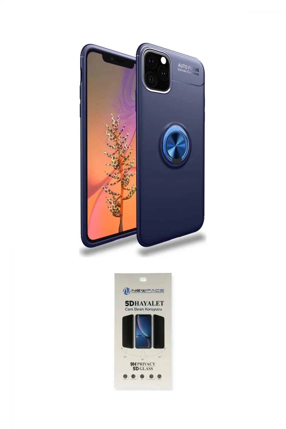 ieg™ iPhone 11 Pro Kılıf Yankı Form Prime - Siyah 5D Hayalet Cam Ekran Koruyucu
