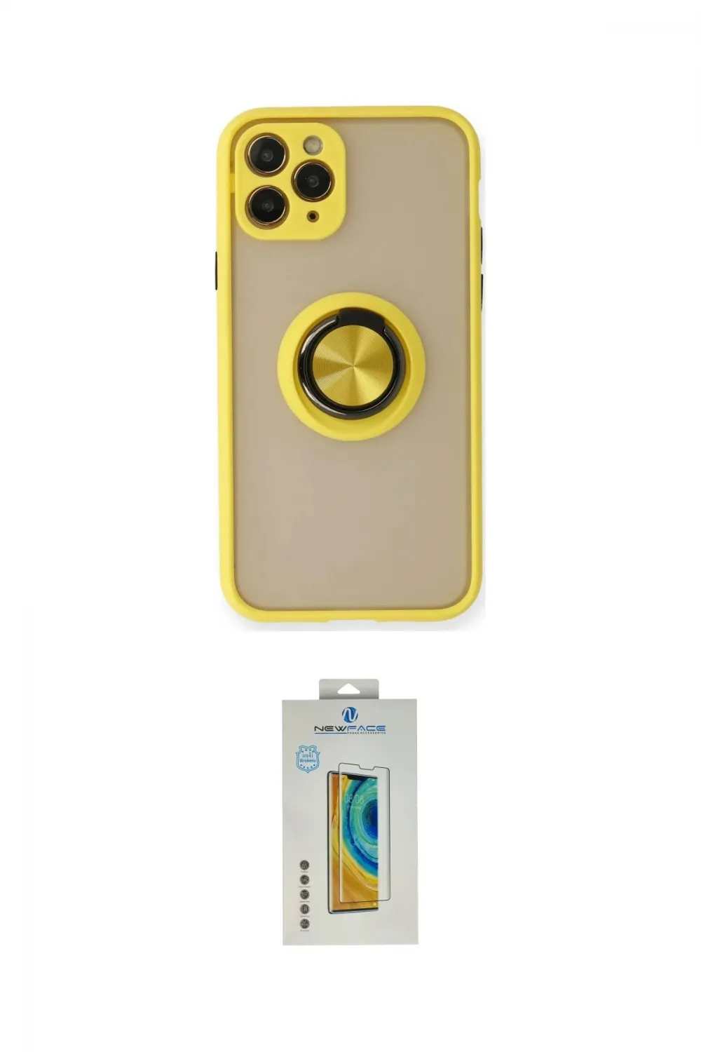 ieg™ iPhone 11 Pro Kılıf Yörünge Çizgi - Siyah Polymer Nano Ekran Koruyucu