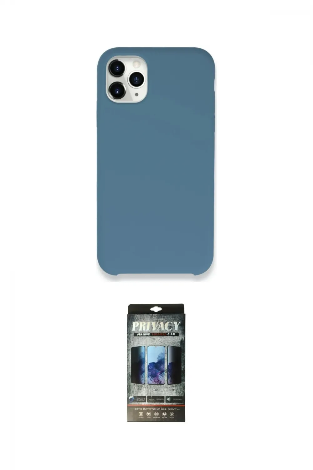 ieg™ iPhone 11 Pro Kılıf Zirve Modern Özel Seri - Siyah 34D Hayalet Izgaralı Cam