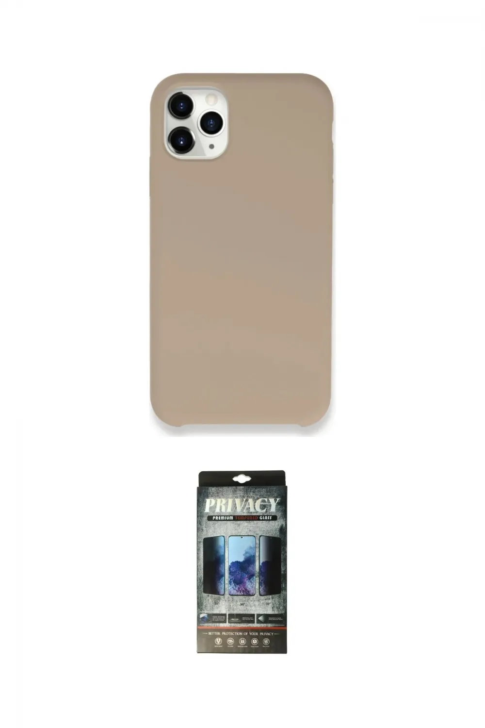 ieg™ iPhone 11 Pro Kılıf Zirve Modern Özel Seri - Siyah 34D Hayalet Izgaralı Cam