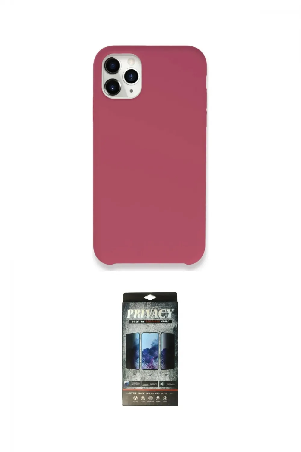 ieg™ iPhone 11 Pro Kılıf Zirve Modern Özel Seri - Siyah 34D Hayalet Izgaralı Cam