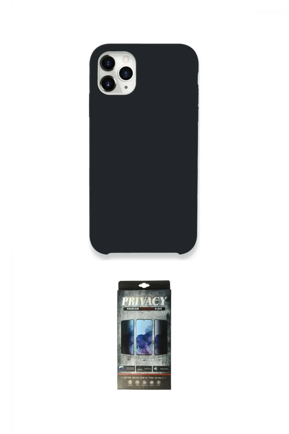 ieg™ iPhone 11 Pro Kılıf Zirve Modern Özel Seri - Siyah 34D Hayalet Izgaralı Cam