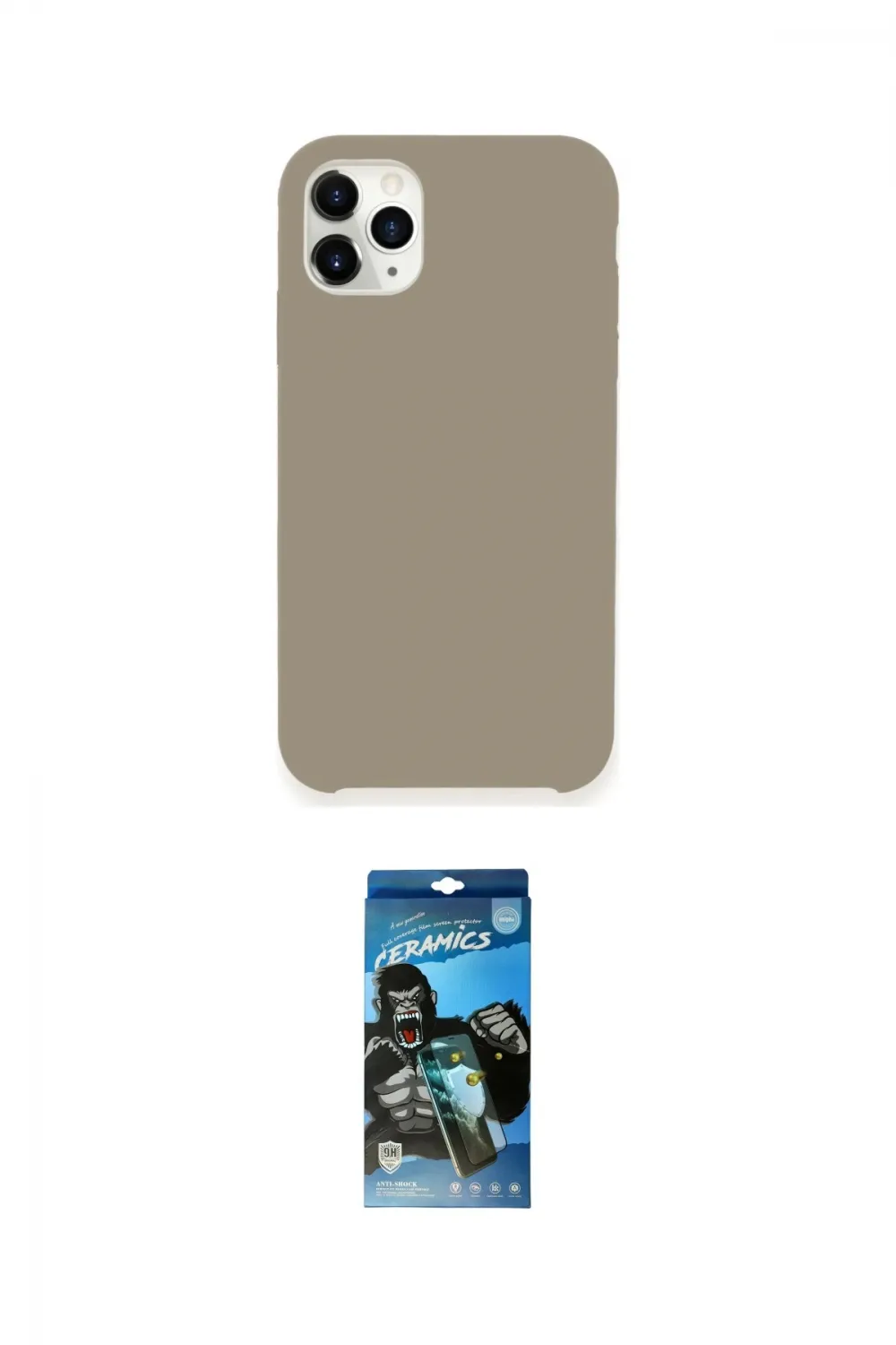 ieg™ iPhone 11 Pro Kılıf Zirve Modern Özel Seri - Siyah 34D Izgaralı Cam