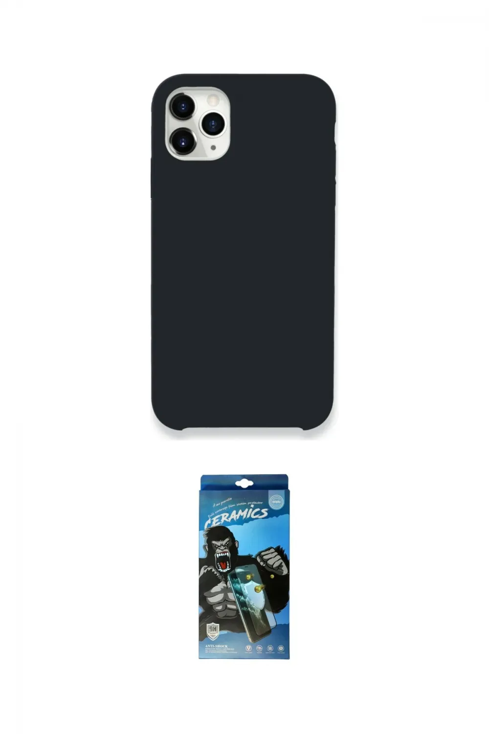ieg™ iPhone 11 Pro Kılıf Zirve Modern Özel Seri - Siyah 34D Izgaralı Cam