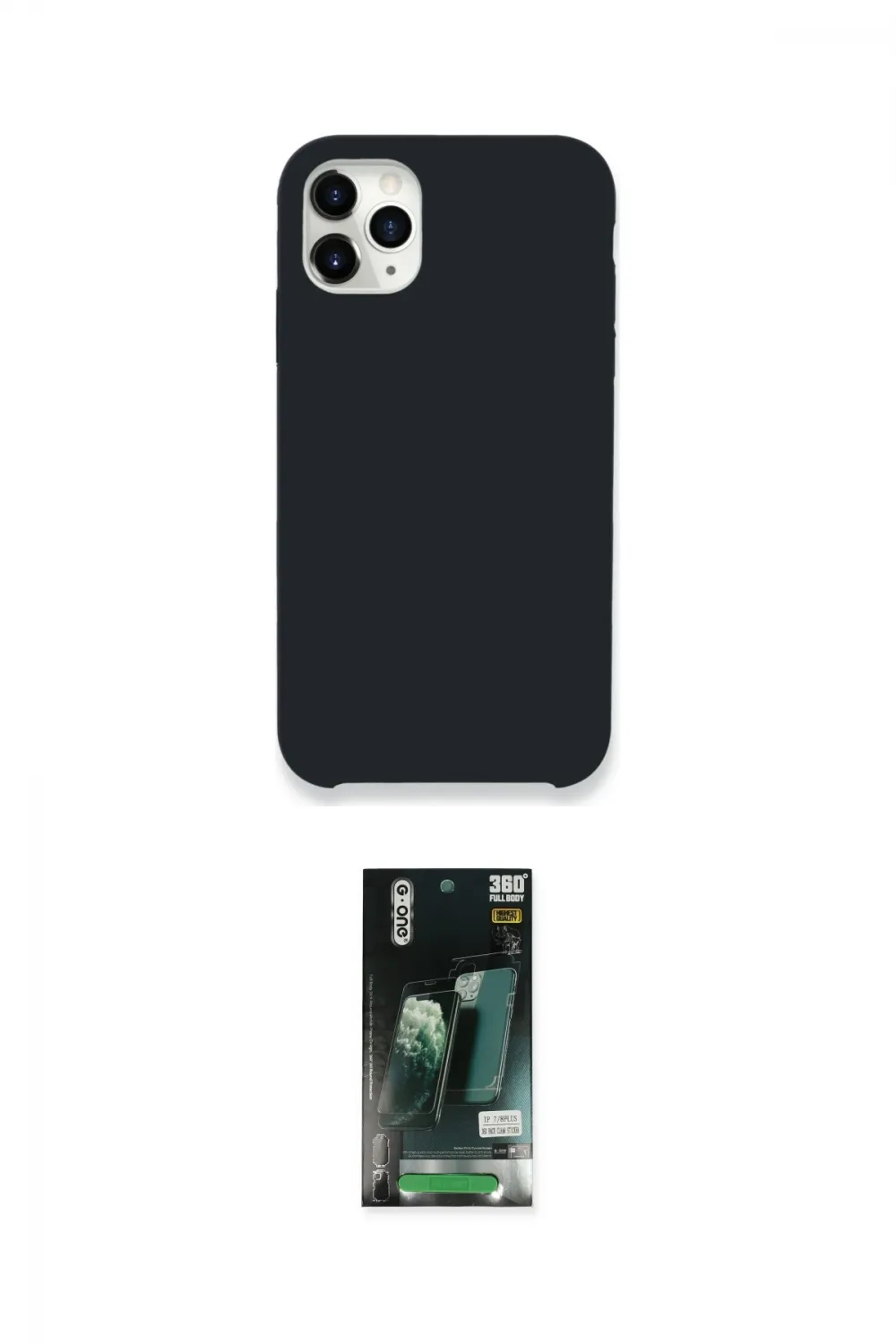 ieg™ iPhone 11 Pro Kılıf Zirve Modern Özel Seri - Siyah 360 Mat Full Body Arka Koruyucu