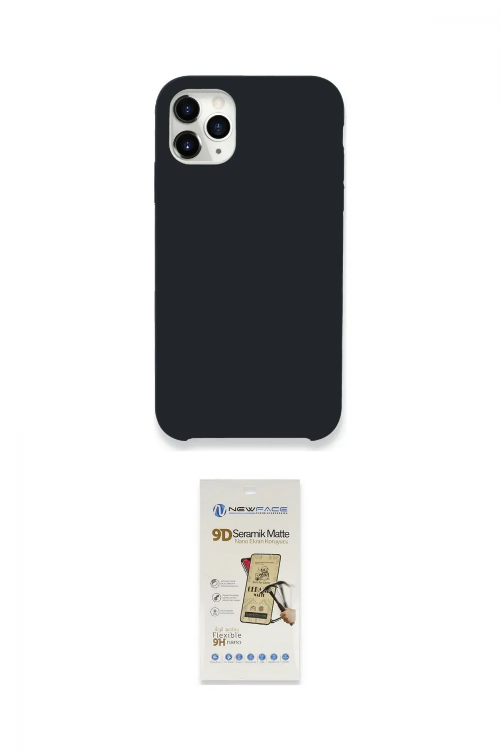 ieg™ iPhone 11 Pro Kılıf Zirve Modern Özel Seri - Siyah Mat Seramik Nano Ekran Koruyucu