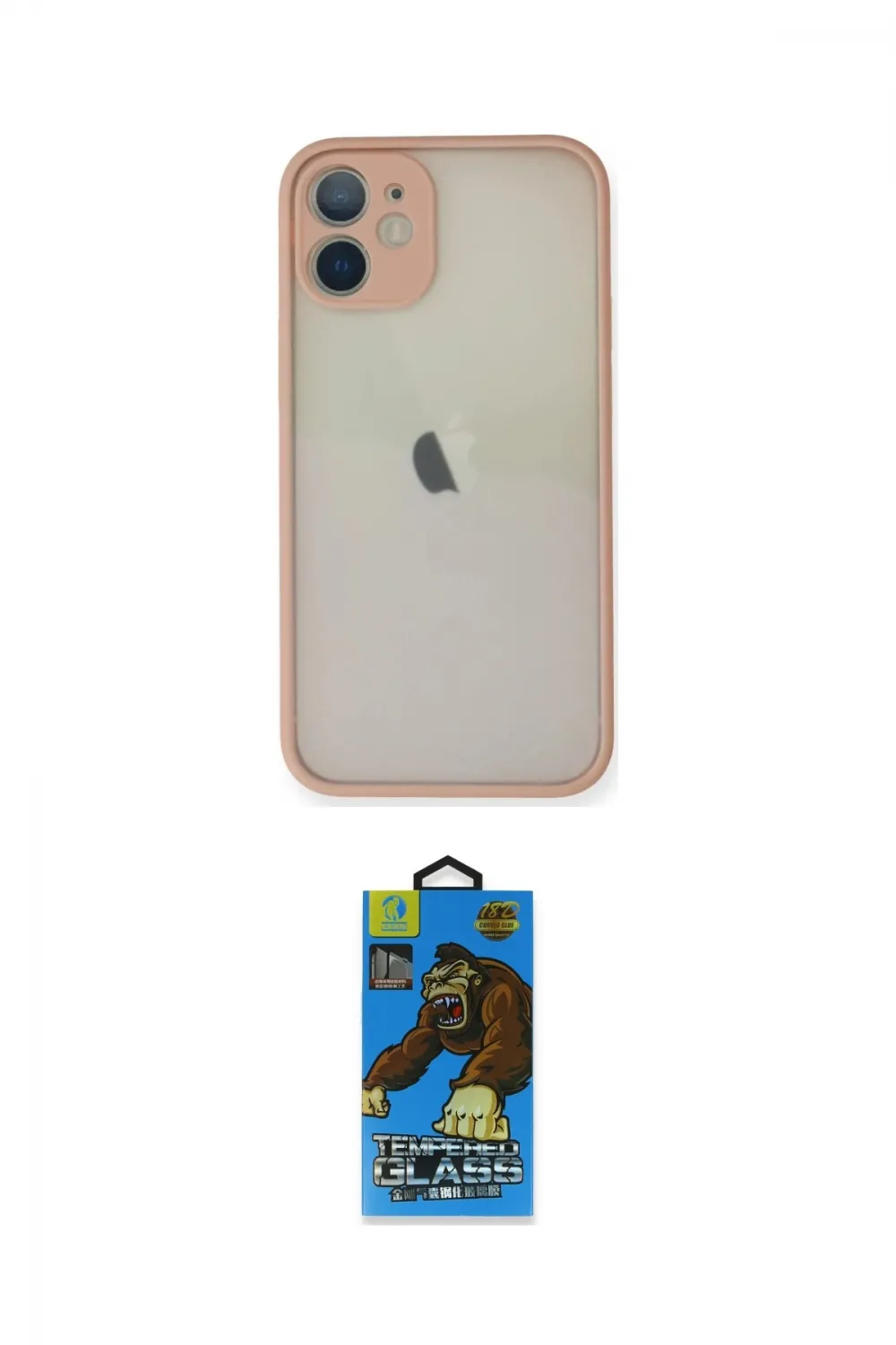 ieg™ iPhone 11 Pro Max Kılıf Ahenk Çizgi Serisi - Siyah 18D Cam Ekran Koruyucu