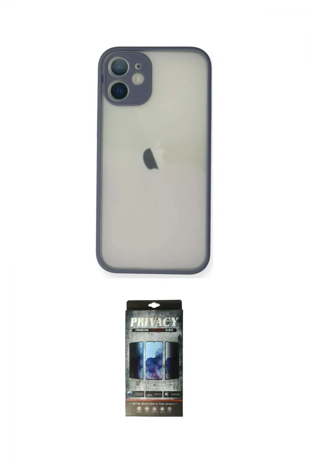 ieg™ iPhone 11 Pro Max Kılıf Ahenk Çizgi Serisi - Siyah 34D Hayalet Izgaralı Cam