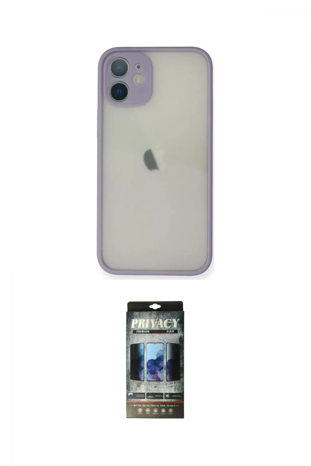 ieg™ iPhone 11 Pro Max Kılıf Ahenk Çizgi Serisi - Siyah 34D Hayalet Izgaralı Cam