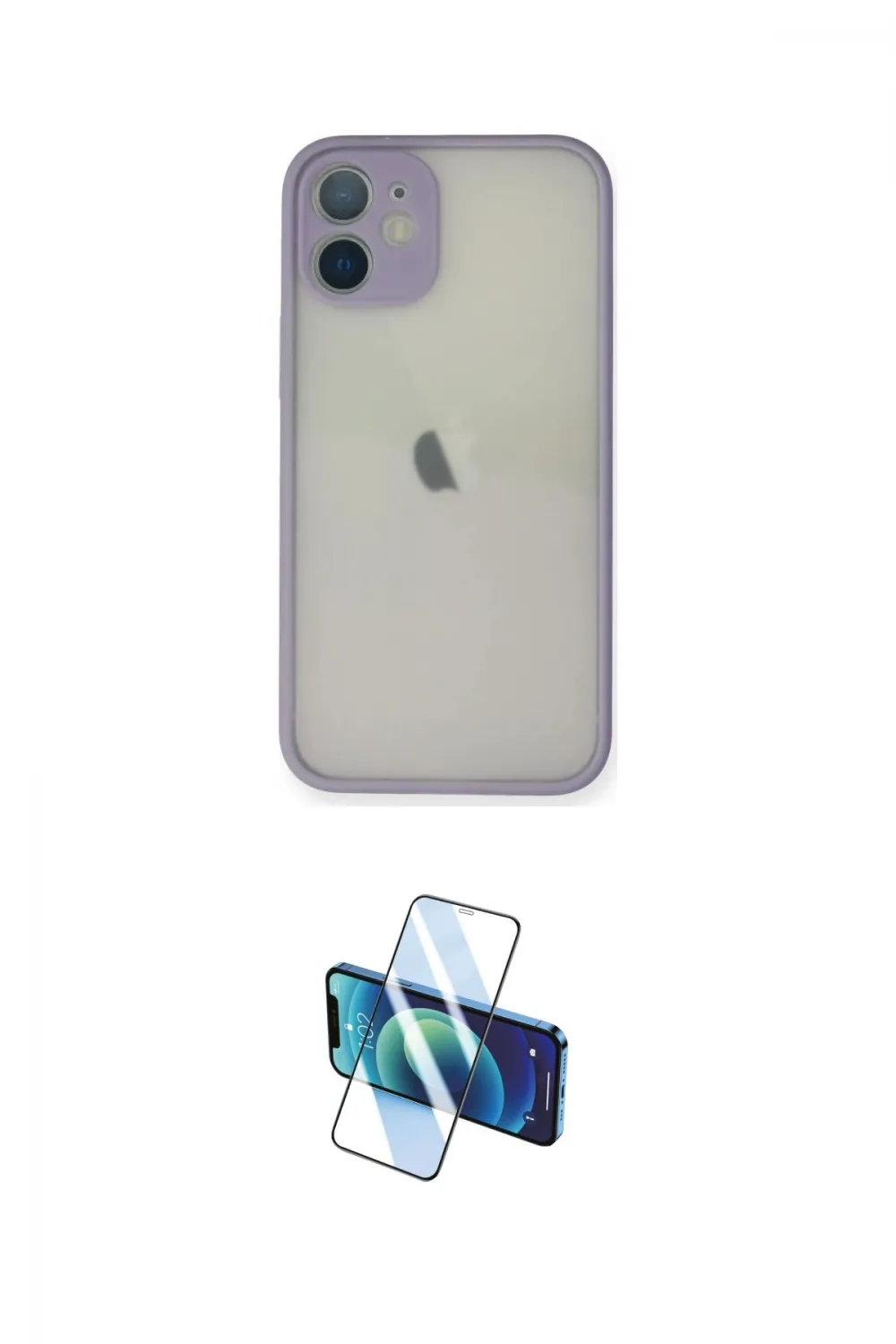 ieg™ iPhone 11 Pro Max Kılıf Ahenk Çizgi Serisi - Siyah 3D Antistatik Cam Ekran Koruyucu