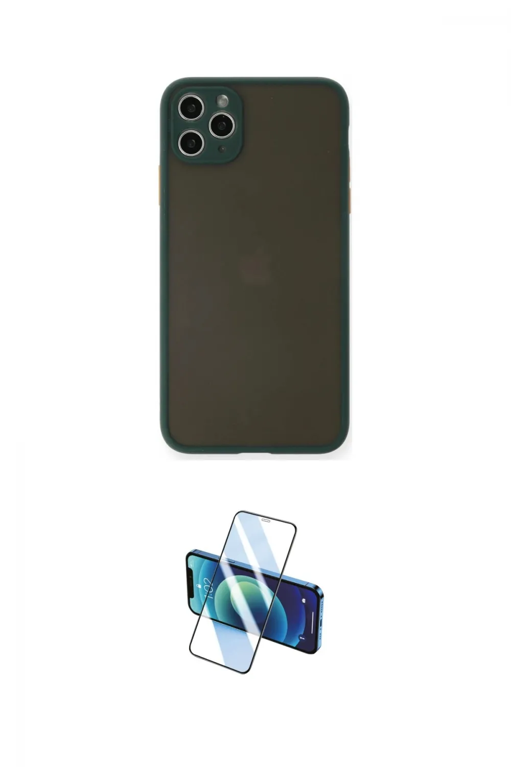 ieg™ iPhone 11 Pro Max Kılıf Ahenk Çizgi Serisi - Siyah 3D Antistatik Seramik Nano Ekran Koruyucu