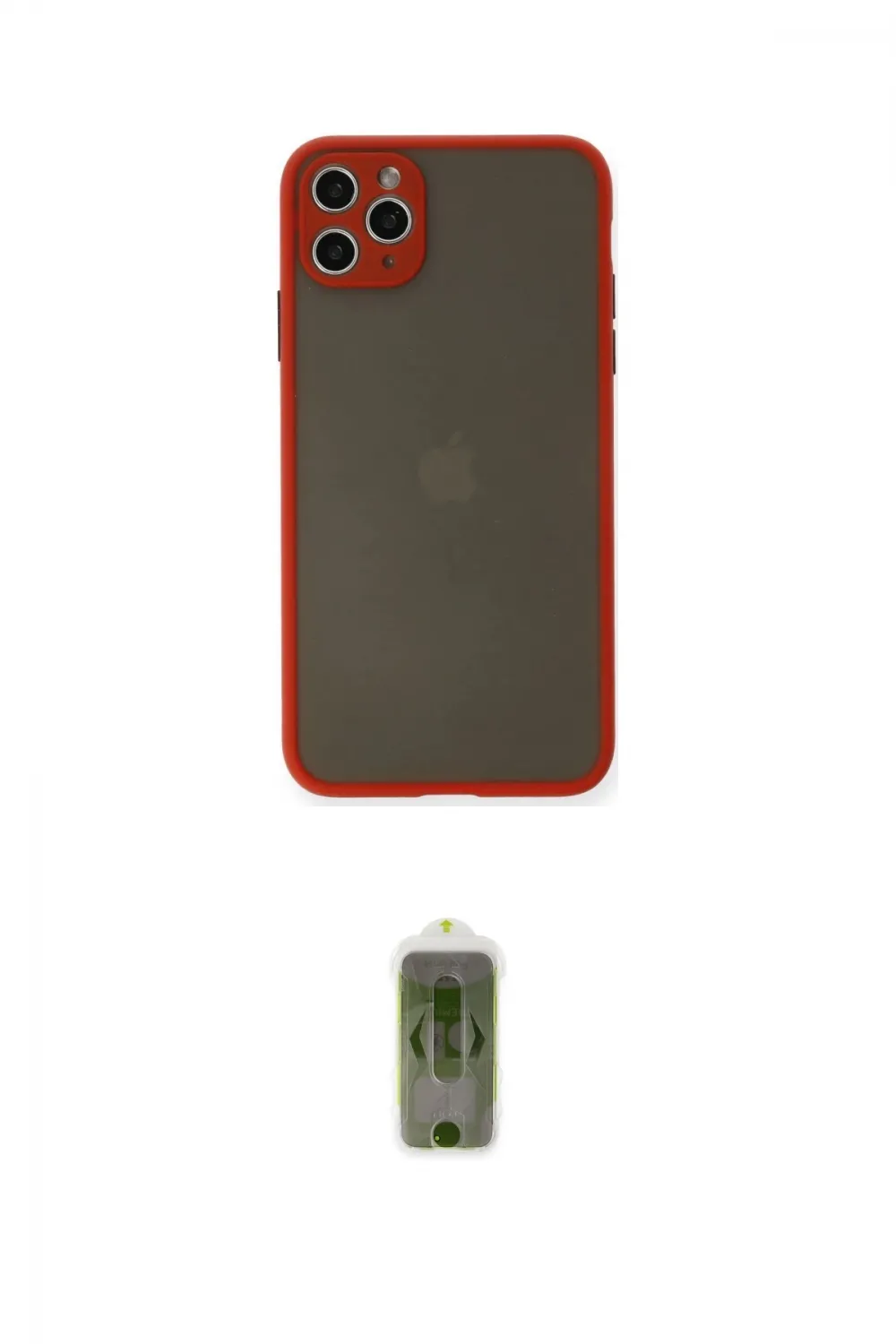ieg™ iPhone 11 Pro Max Kılıf Ahenk Çizgi Serisi - Siyah Joko Magic 5D Hayalet Cam