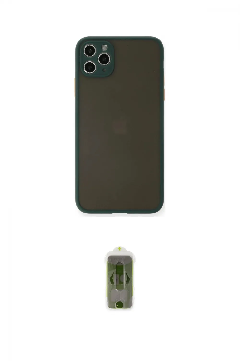 ieg™ iPhone 11 Pro Max Kılıf Ahenk Çizgi Serisi - Siyah Joko Magic 5D Hayalet Cam