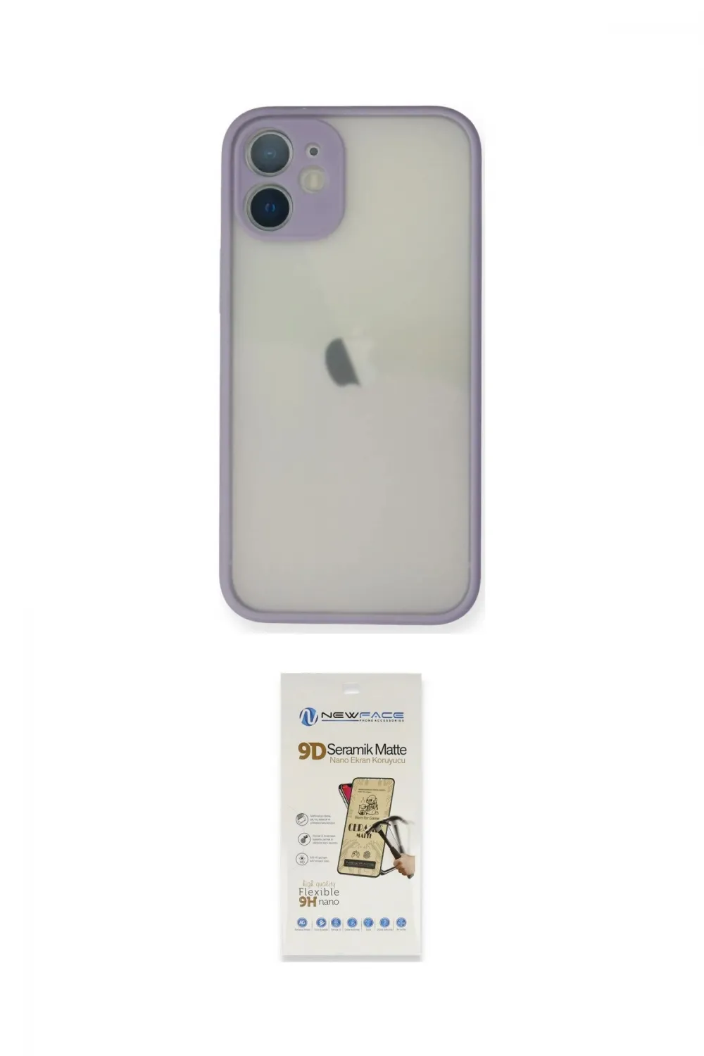 ieg™ iPhone 11 Pro Max Kılıf Ahenk Çizgi Serisi - Siyah Mat Seramik Nano Ekran Koruyucu