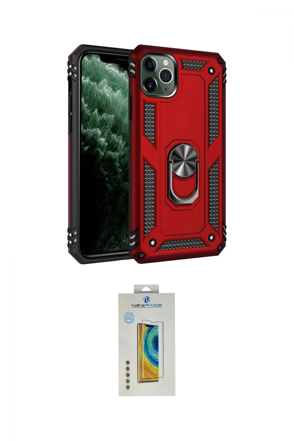 ieg™ iPhone 11 Pro Max Kılıf Ahenk Klasik Koleksiyonu - Siyah Polymer Nano Ekran Koruyucu