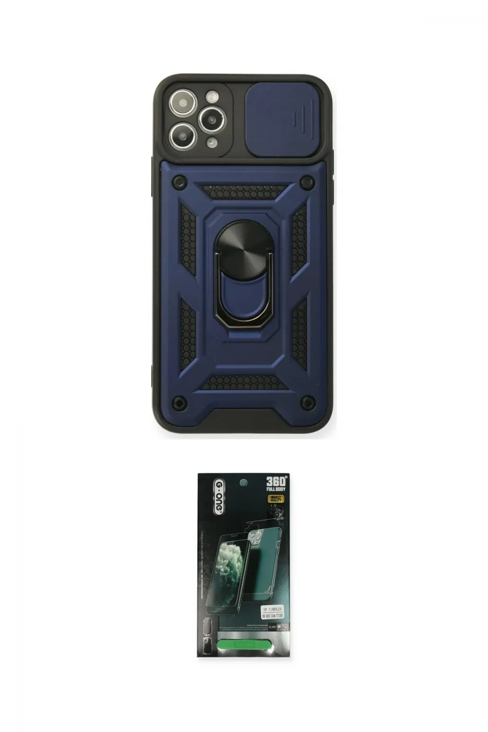 ieg™ iPhone 11 Pro Max Kılıf Ahenk Klasik - Siyah 360 Mat Full Body Arka Koruyucu