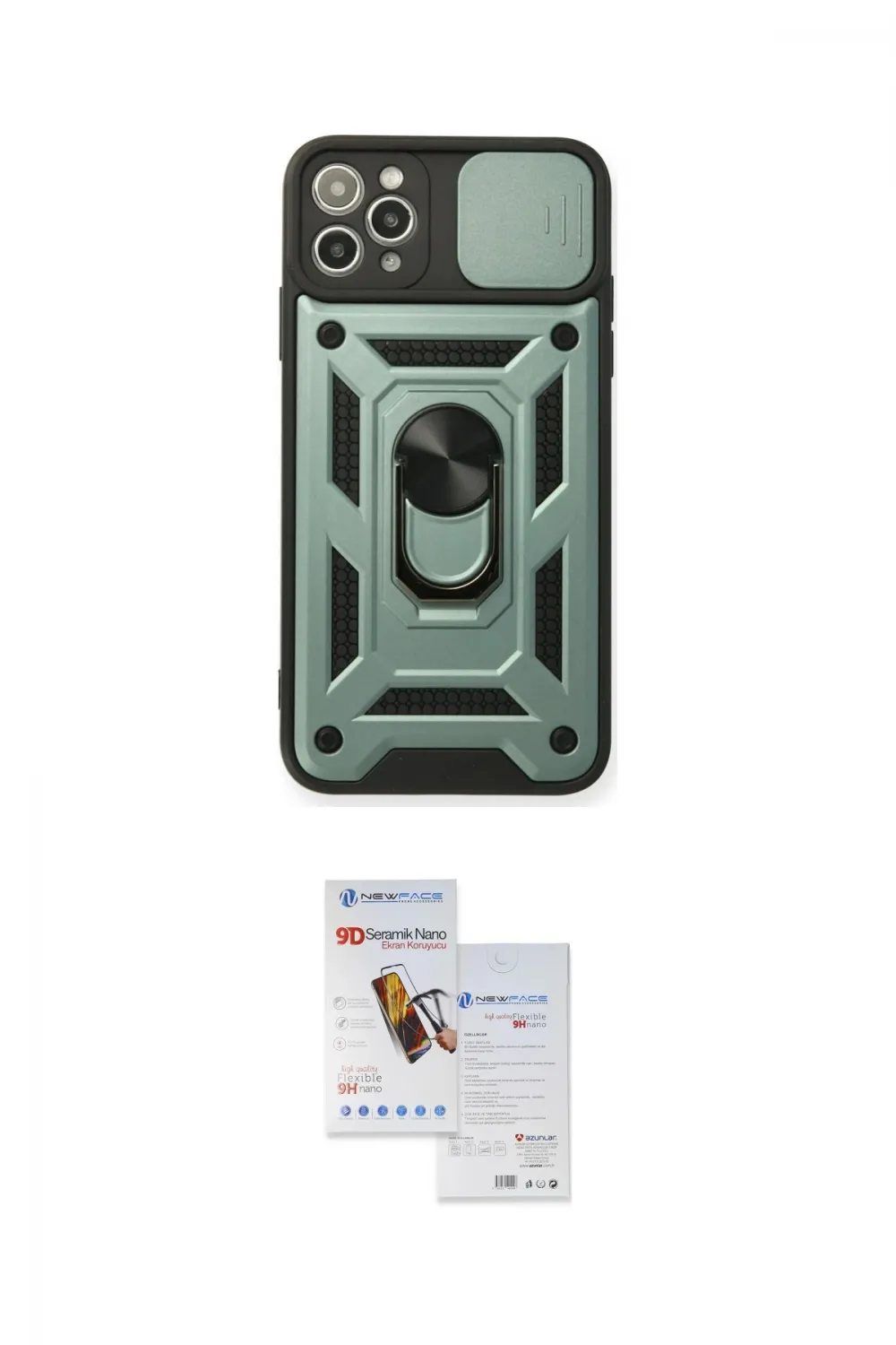 ieg™ iPhone 11 Pro Max Kılıf Ahenk Klasik - Siyah Seramik Nano Ekran Koruyucu