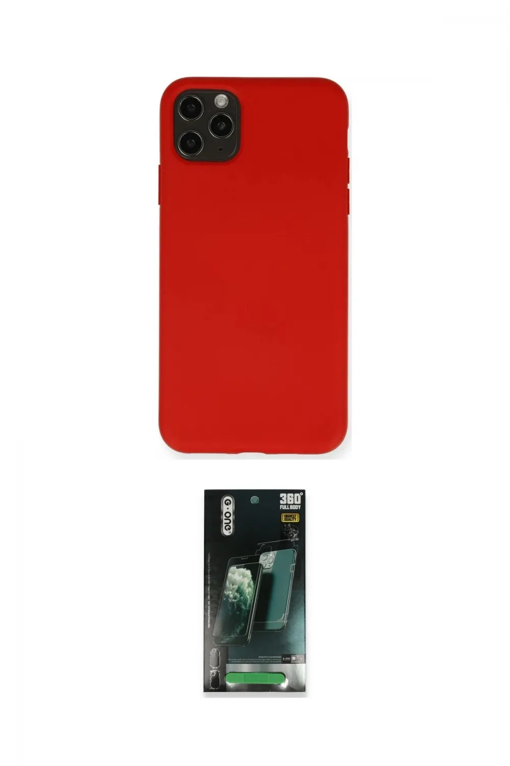 ieg™ iPhone 11 Pro Max Kılıf Ahenk Serisi - Şeffaf 360 Full Body Arka Koruyucu