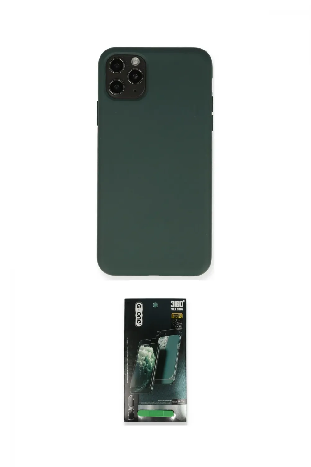 ieg™ iPhone 11 Pro Max Kılıf Ahenk Serisi - Şeffaf 360 Full Body Arka Koruyucu