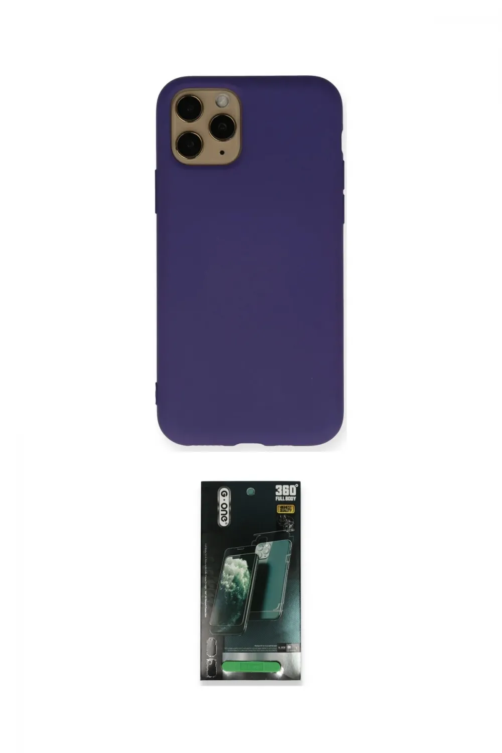 ieg™ iPhone 11 Pro Max Kılıf Ahenk Serisi - Şeffaf 360 Full Body Arka Koruyucu