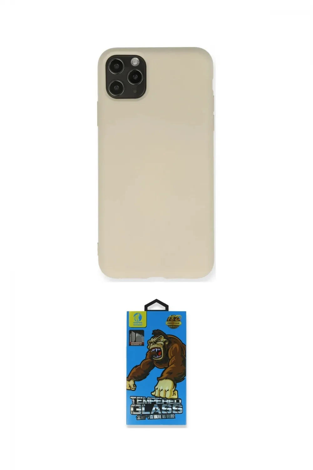 ieg™ iPhone 11 Pro Max Kılıf Ahenk Serisi - Siyah 18D Cam Ekran Koruyucu