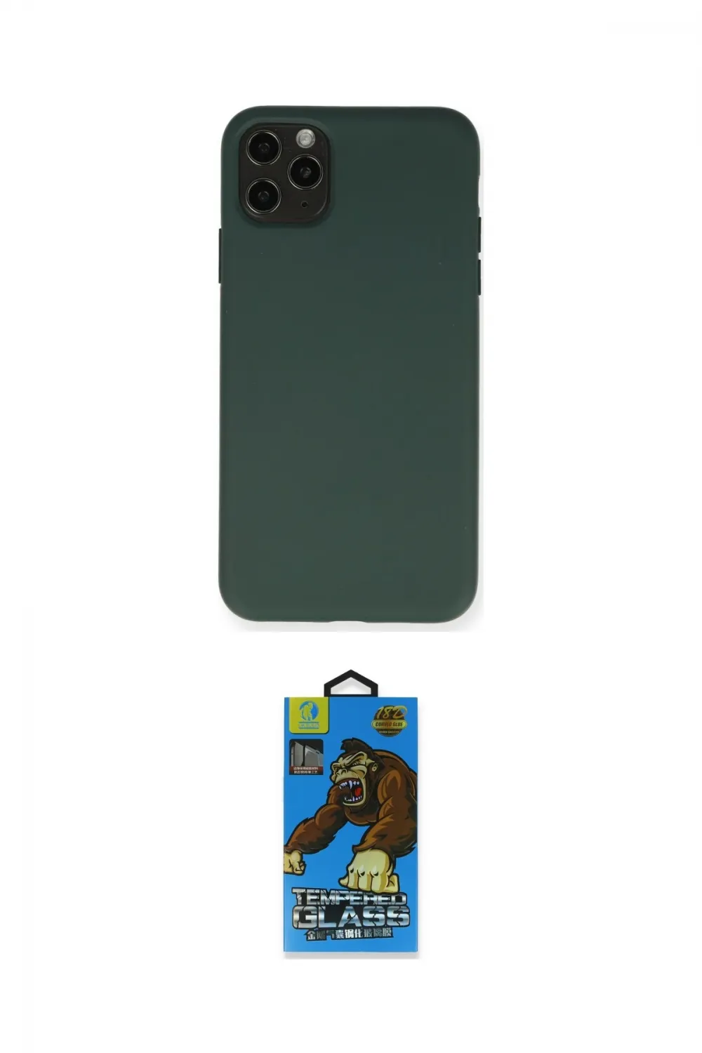 ieg™ iPhone 11 Pro Max Kılıf Ahenk Serisi - Siyah 18D Cam Ekran Koruyucu