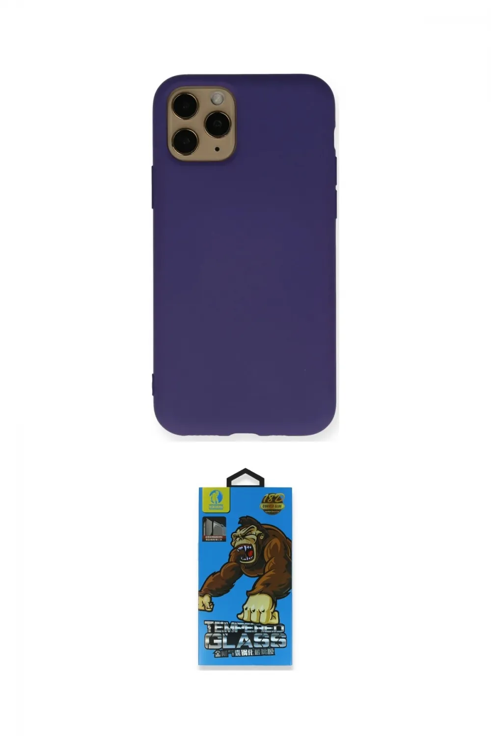 ieg™ iPhone 11 Pro Max Kılıf Ahenk Serisi - Siyah 18D Cam Ekran Koruyucu