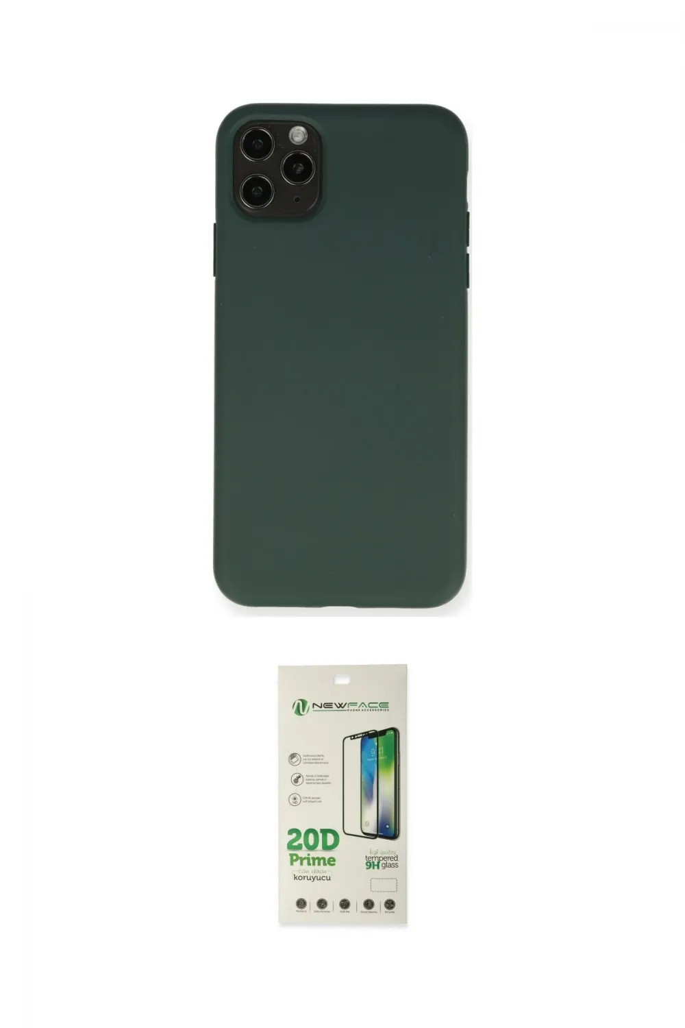 ieg™ iPhone 11 Pro Max Kılıf Ahenk Serisi - Siyah 20D Premium Cam Ekran Koruyucu