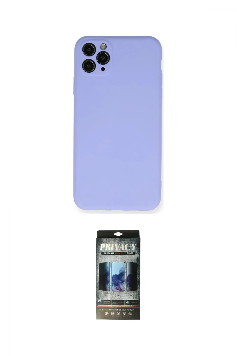 ieg™ iPhone 11 Pro Max Kılıf Ahenk Serisi - Siyah 34D Hayalet Izgaralı Cam