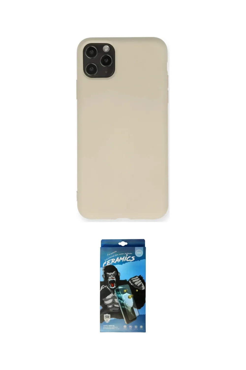 ieg™ iPhone 11 Pro Max Kılıf Ahenk Serisi - Siyah 34D Izgaralı Cam