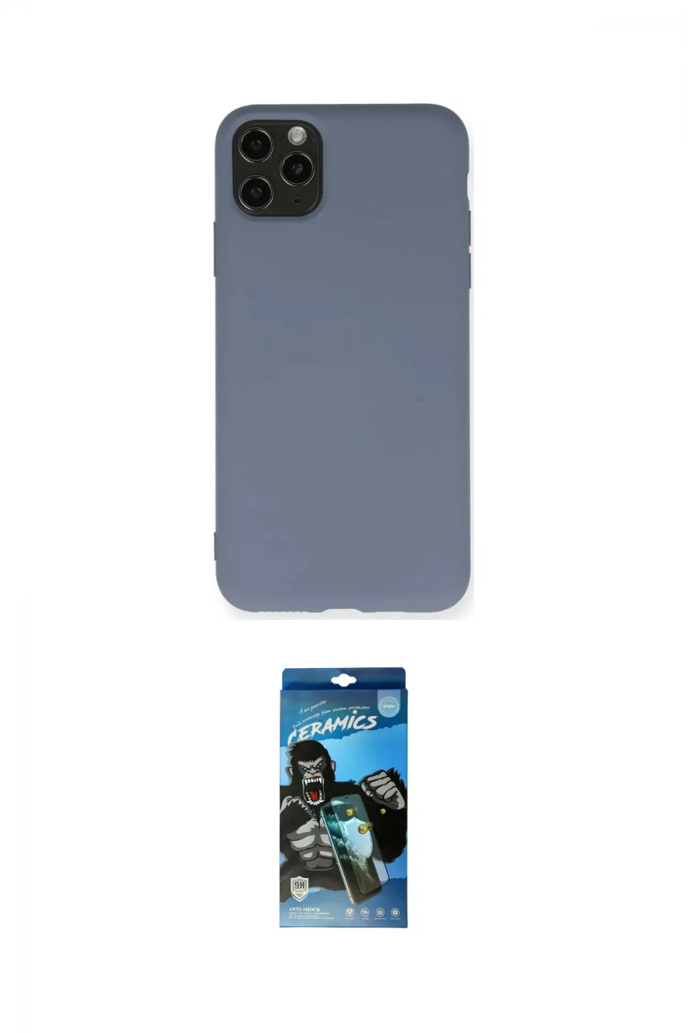 ieg™ iPhone 11 Pro Max Kılıf Ahenk Serisi - Siyah 34D Izgaralı Cam
