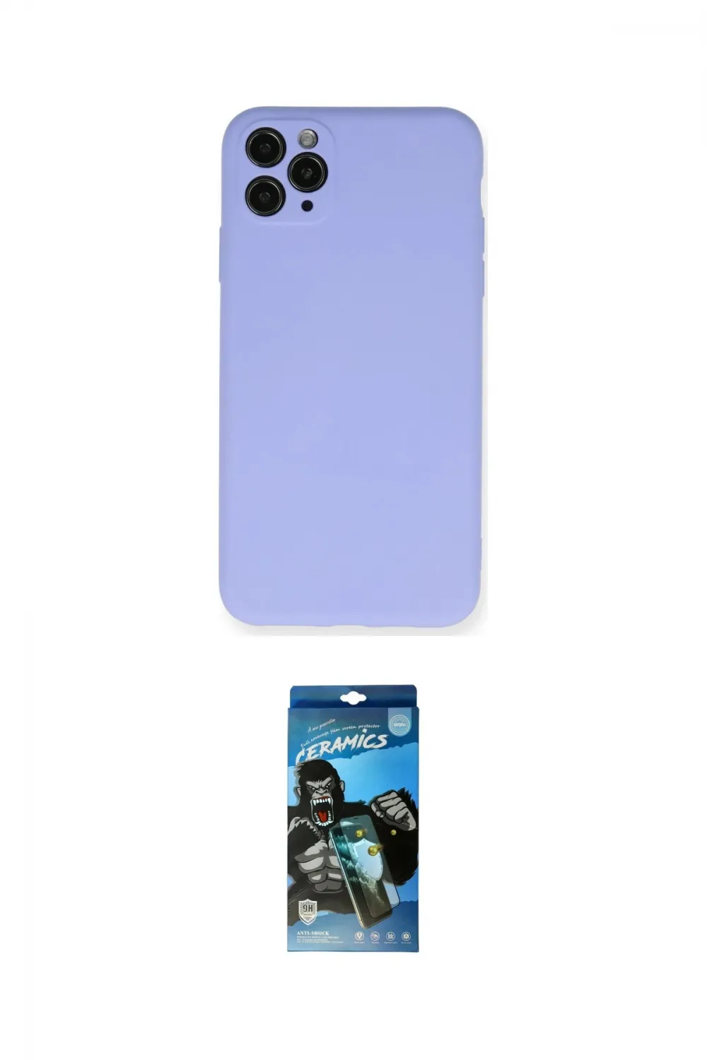 ieg™ iPhone 11 Pro Max Kılıf Ahenk Serisi - Siyah 34D Izgaralı Cam
