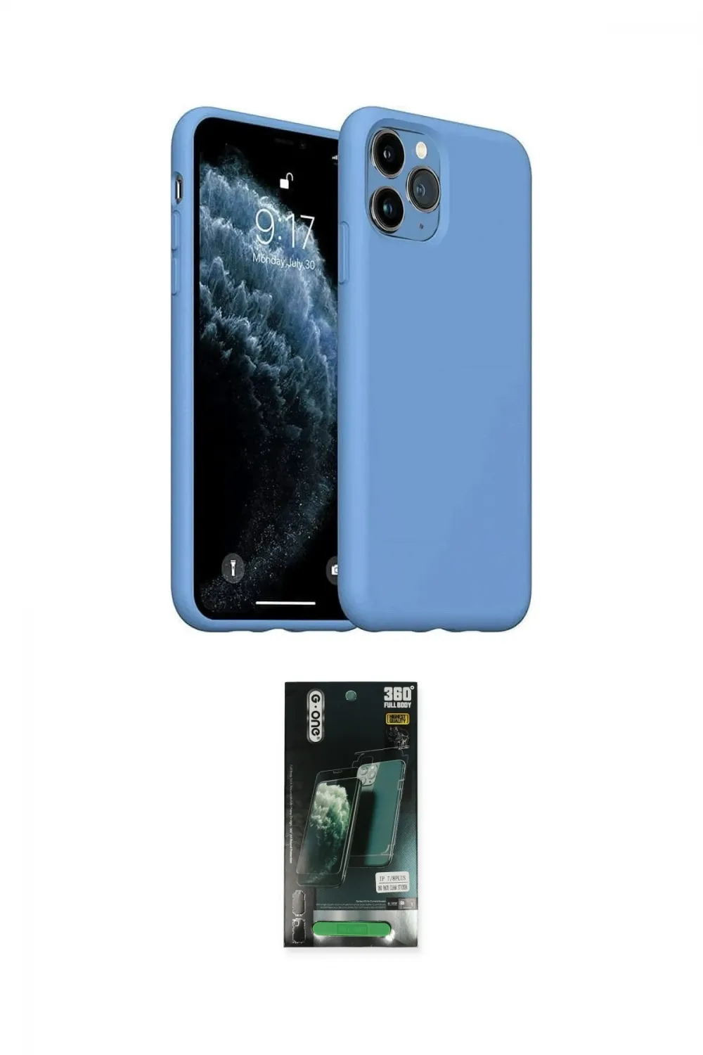 ieg™ iPhone 11 Pro Max Kılıf Ahenk Serisi - Siyah 360 Mat Full Body Arka Koruyucu