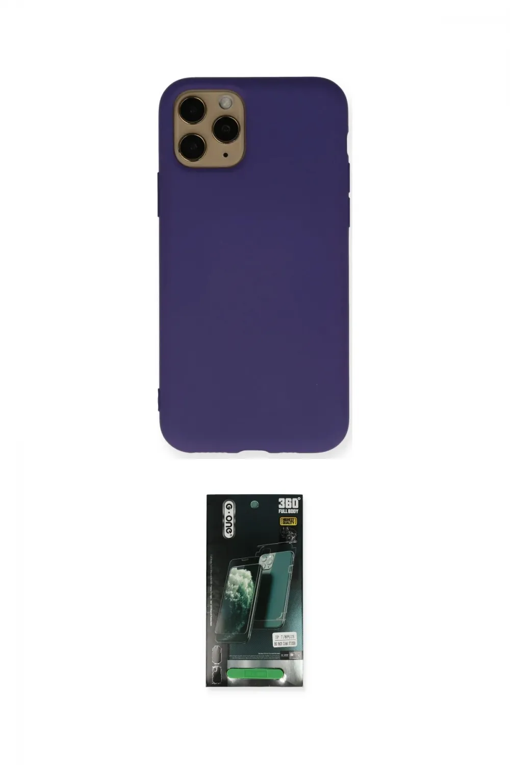 ieg™ iPhone 11 Pro Max Kılıf Ahenk Serisi - Siyah 360 Mat Full Body Arka Koruyucu