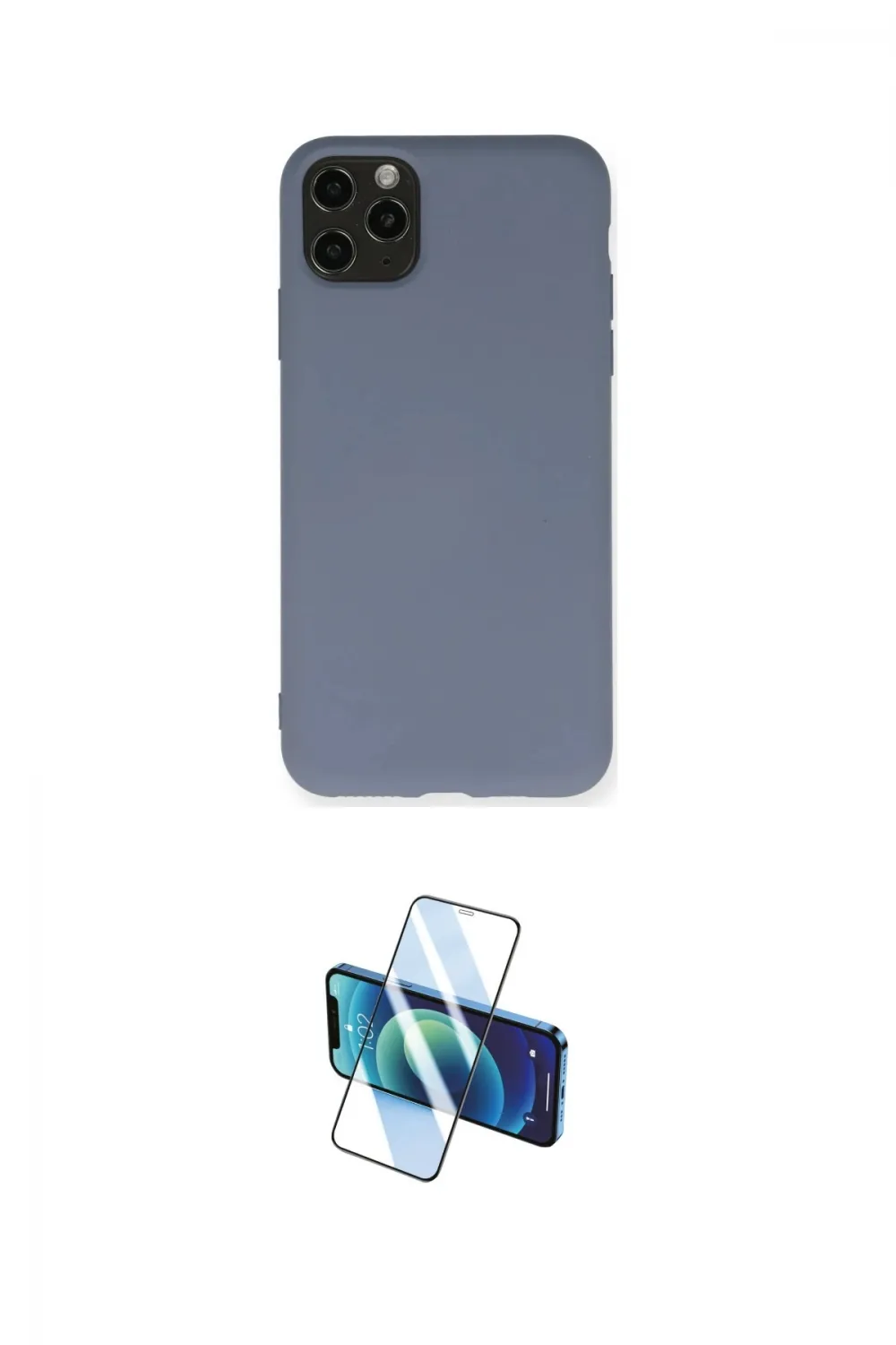 ieg™ iPhone 11 Pro Max Kılıf Ahenk Serisi - Siyah 3D Antistatik Cam Ekran Koruyucu