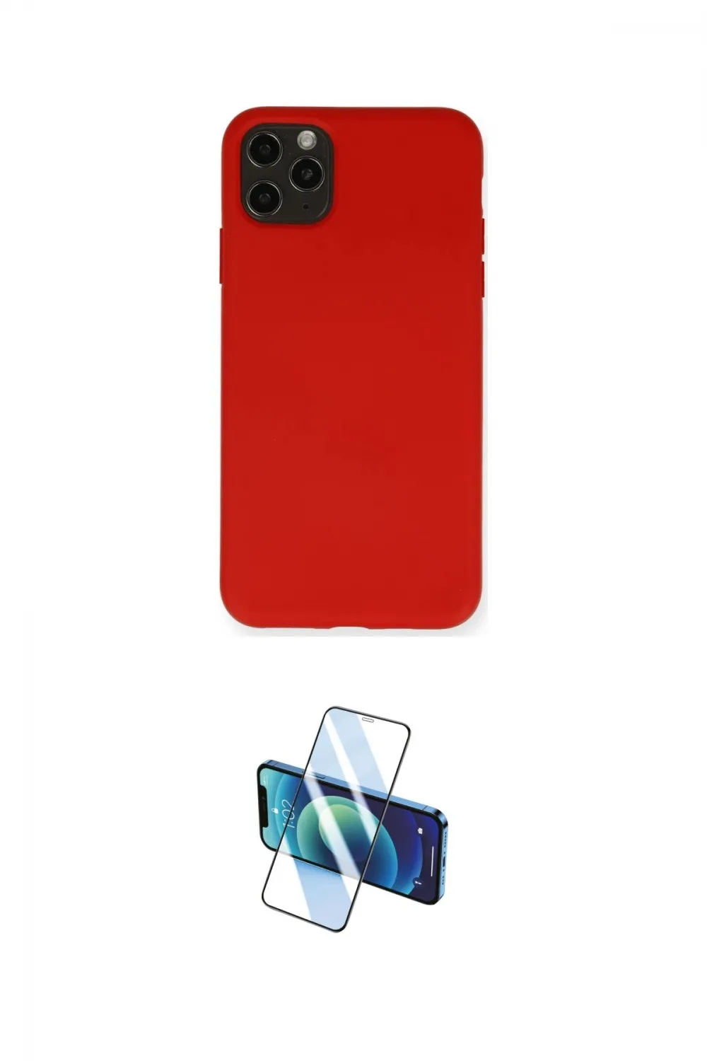 ieg™ iPhone 11 Pro Max Kılıf Ahenk Serisi - Siyah 3D Antistatik Cam Ekran Koruyucu