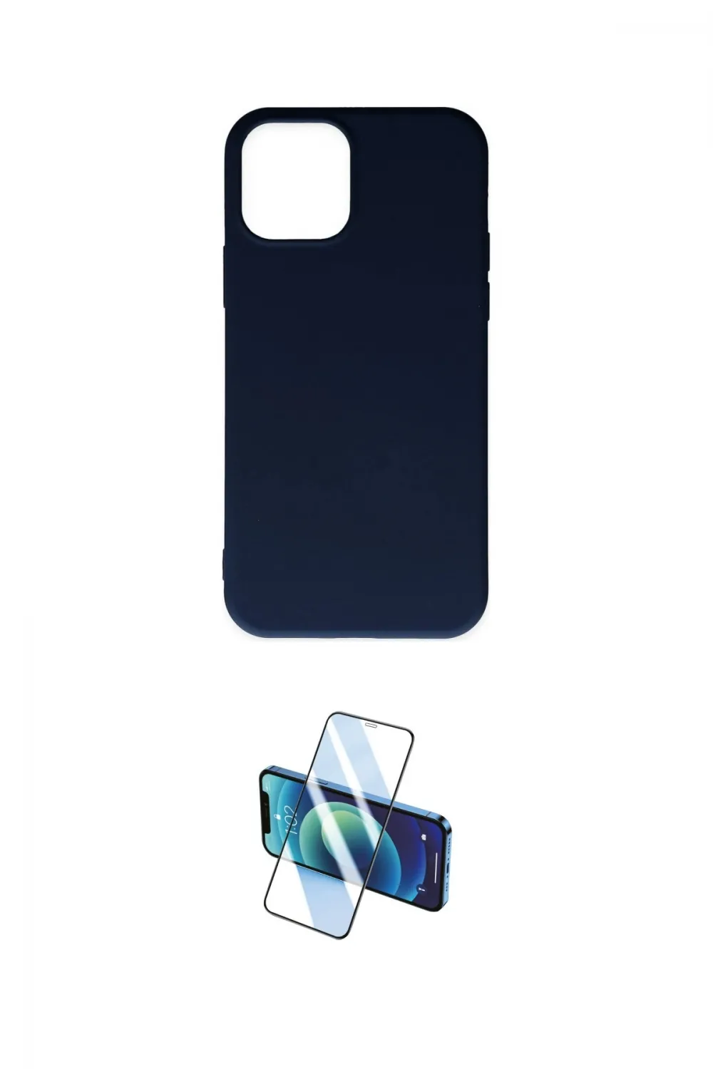 ieg™ iPhone 11 Pro Max Kılıf Ahenk Serisi - Siyah 3D Antistatik Cam Ekran Koruyucu