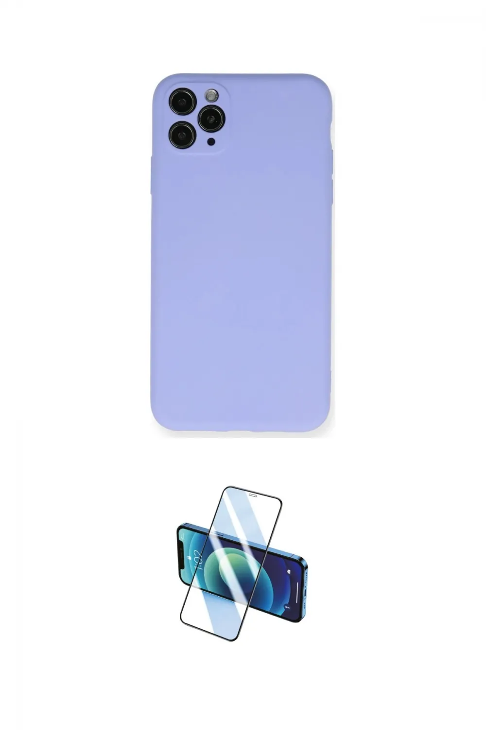 ieg™ iPhone 11 Pro Max Kılıf Ahenk Serisi - Siyah 3D Antistatik Cam Ekran Koruyucu