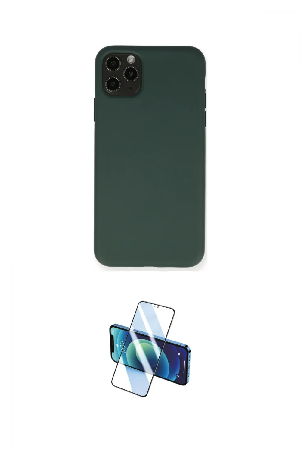 ieg™ iPhone 11 Pro Max Kılıf Ahenk Serisi - Siyah 3D Antistatik Seramik Nano Ekran Koruyucu