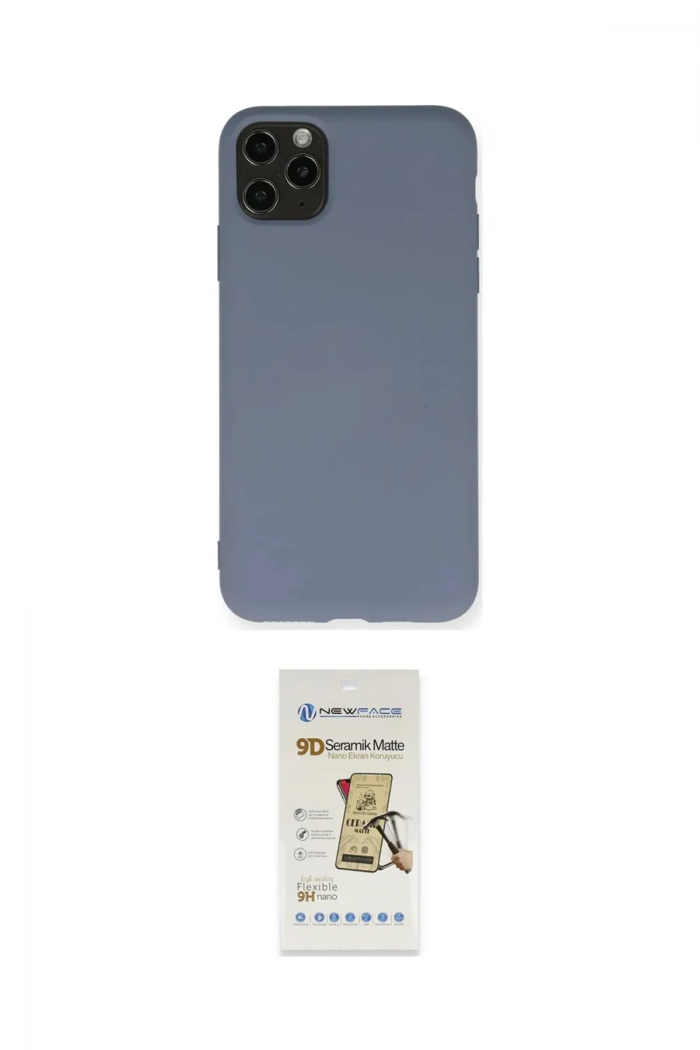 ieg™ iPhone 11 Pro Max Kılıf Ahenk Serisi - Siyah Mat Seramik Nano Ekran Koruyucu