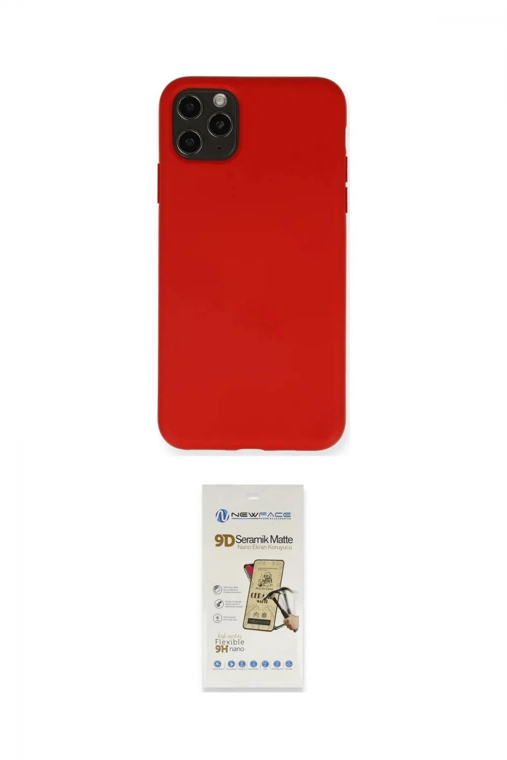 ieg™ iPhone 11 Pro Max Kılıf Ahenk Serisi - Siyah Mat Seramik Nano Ekran Koruyucu