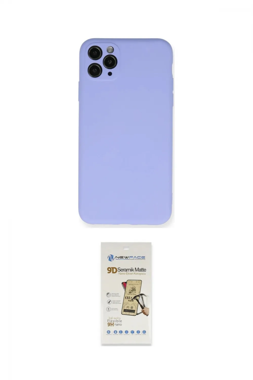 ieg™ iPhone 11 Pro Max Kılıf Ahenk Serisi - Siyah Mat Seramik Nano Ekran Koruyucu