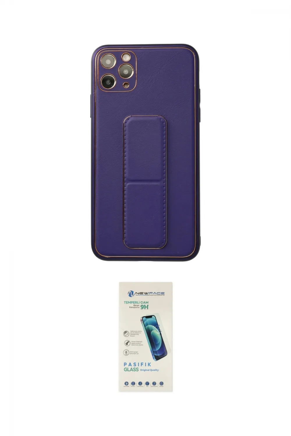 ieg™ iPhone 11 Pro Max Kılıf Akış Doku - Şeffaf Pasifik Cam Ekran Koruyucu