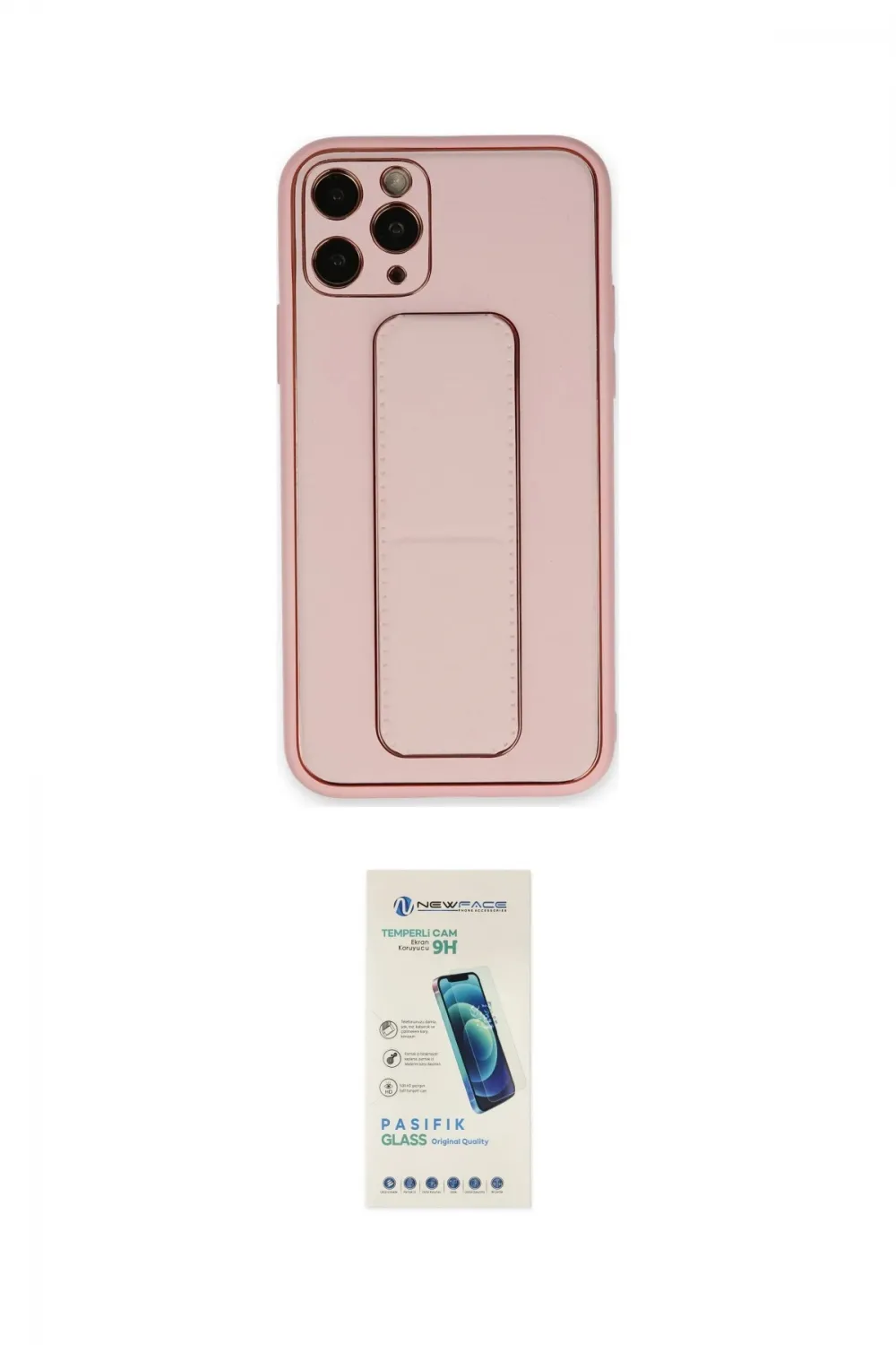ieg™ iPhone 11 Pro Max Kılıf Akış Doku - Şeffaf Pasifik Cam Ekran Koruyucu