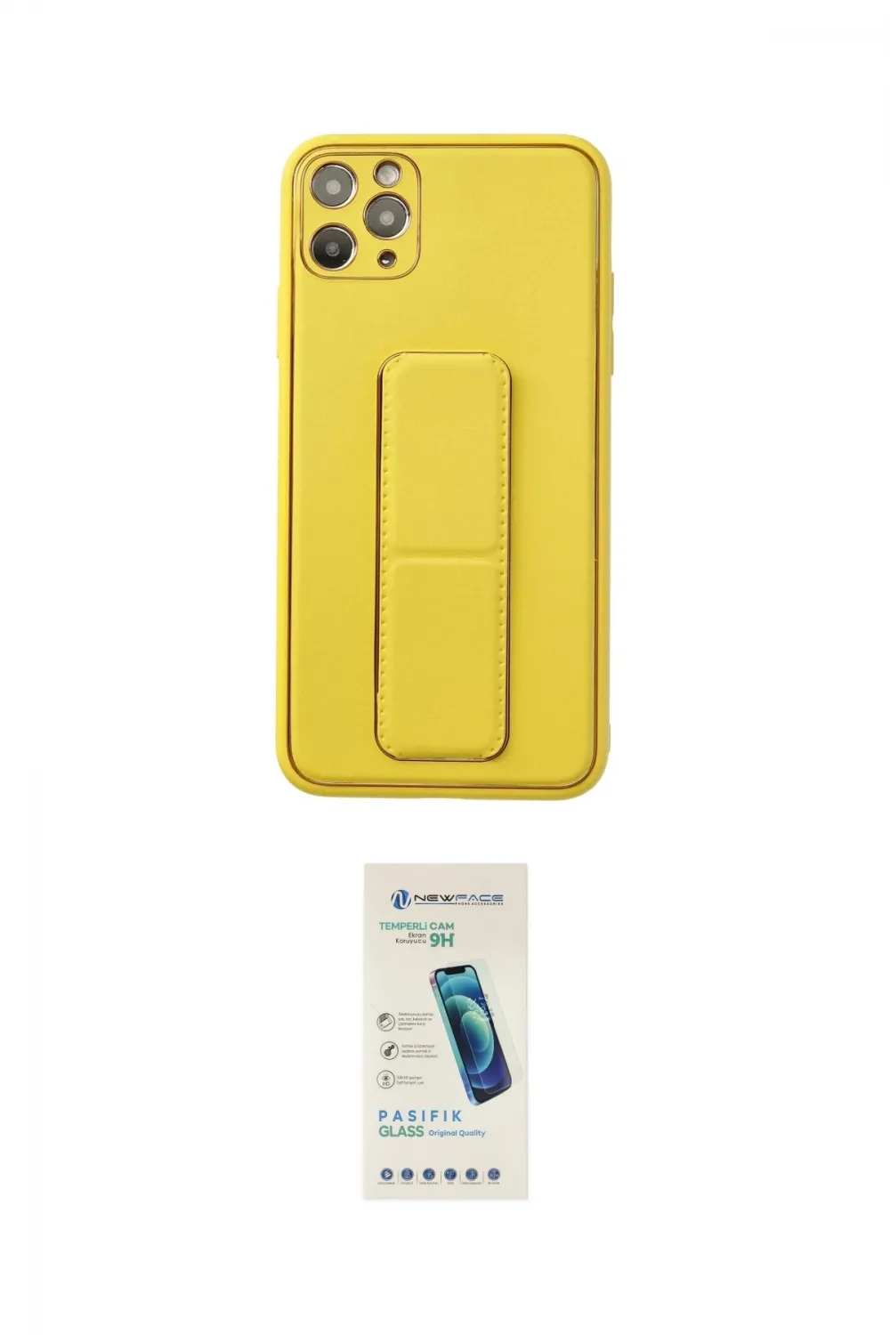 ieg™ iPhone 11 Pro Max Kılıf Akış Doku - Şeffaf Pasifik Cam Ekran Koruyucu