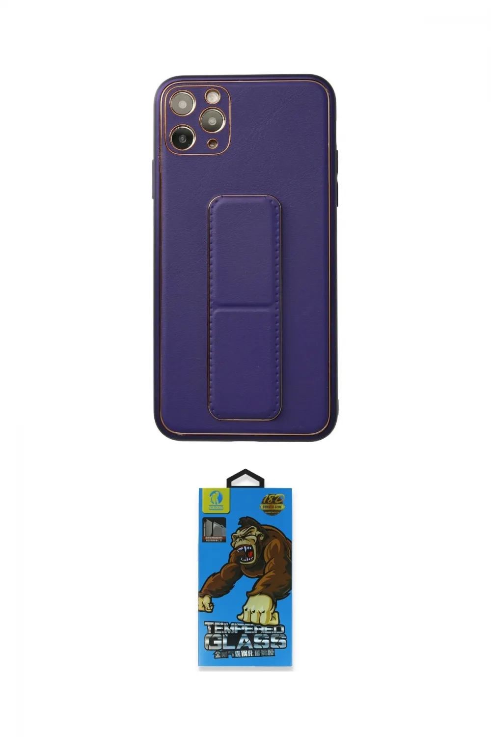 ieg™ iPhone 11 Pro Max Kılıf Akış Doku - Siyah 18D Cam Ekran Koruyucu