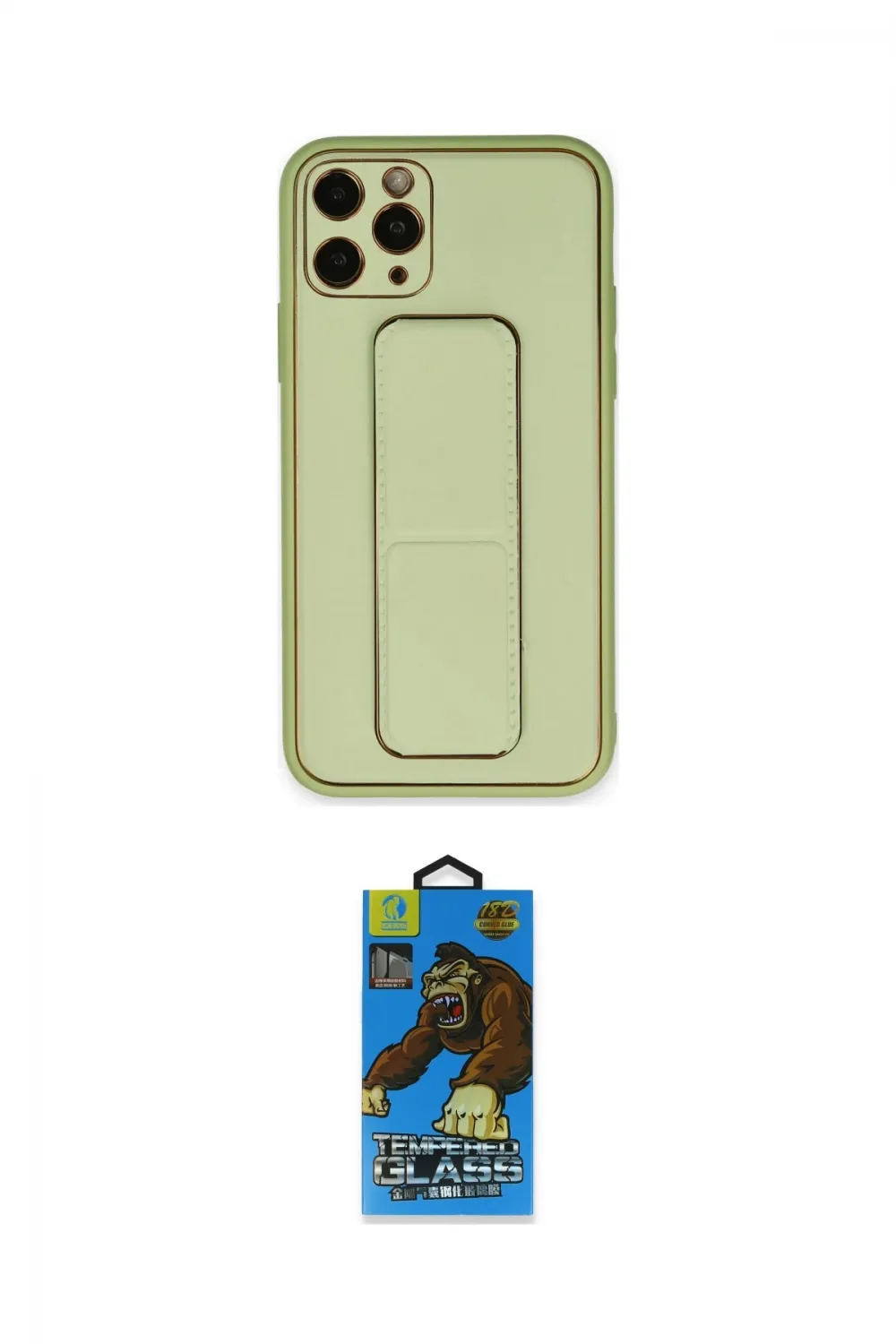 ieg™ iPhone 11 Pro Max Kılıf Akış Doku - Siyah 18D Cam Ekran Koruyucu