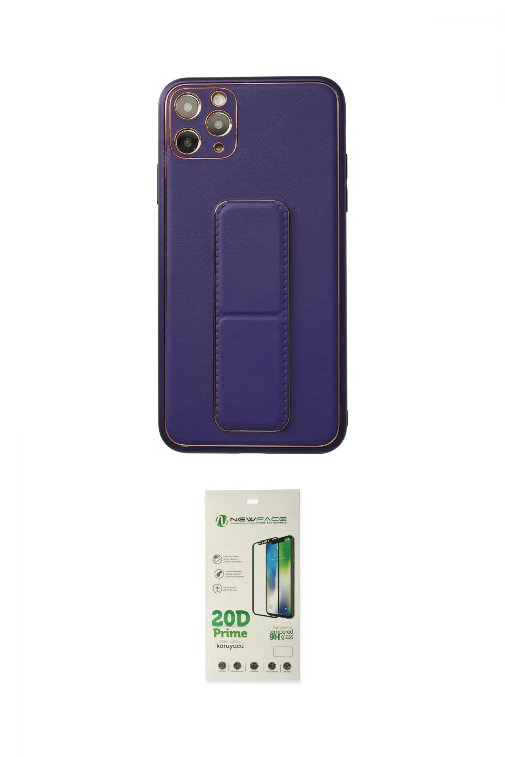ieg™ iPhone 11 Pro Max Kılıf Akış Doku - Siyah 20D Premium Cam Ekran Koruyucu