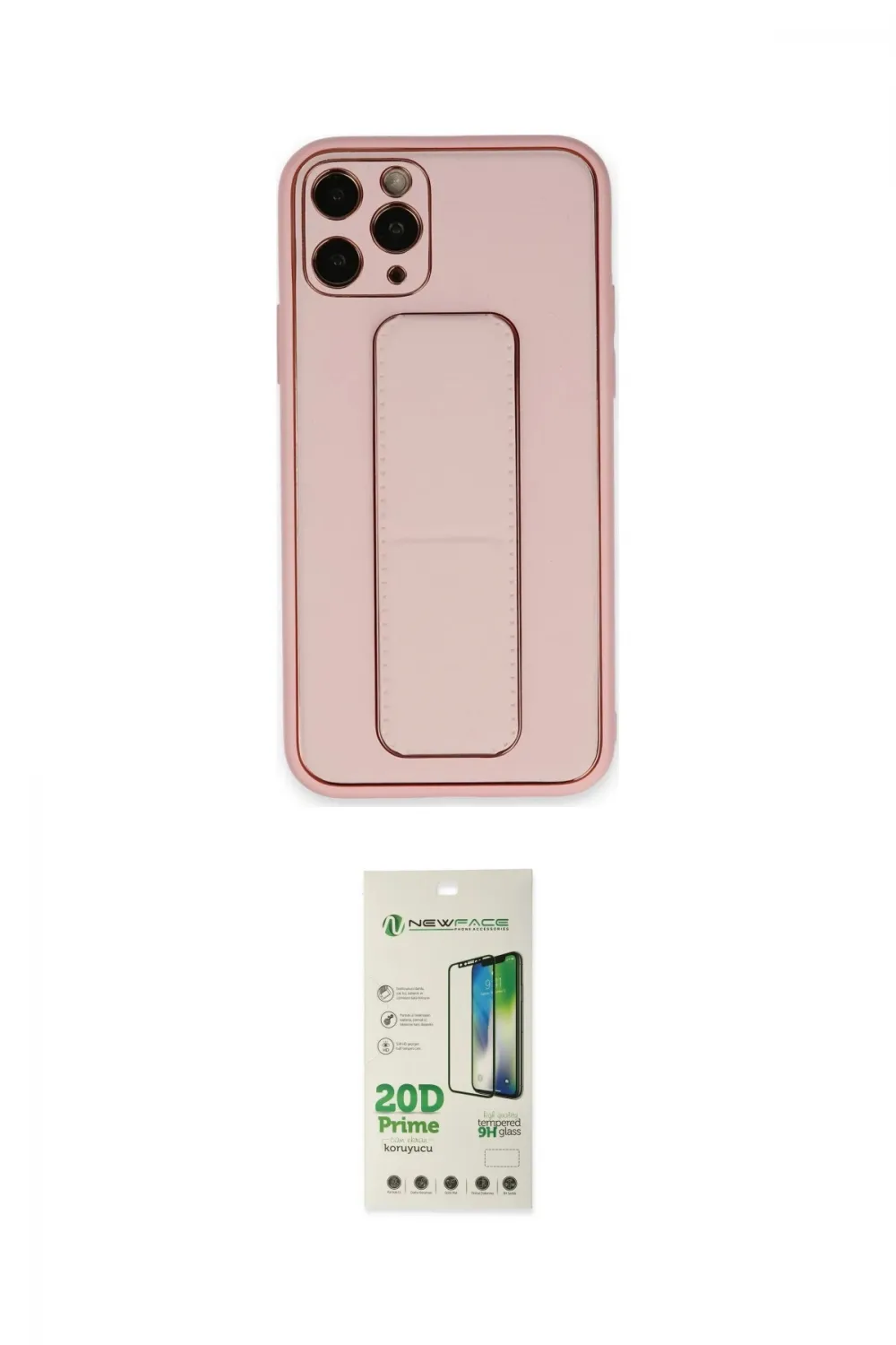 ieg™ iPhone 11 Pro Max Kılıf Akış Doku - Siyah 20D Premium Cam Ekran Koruyucu