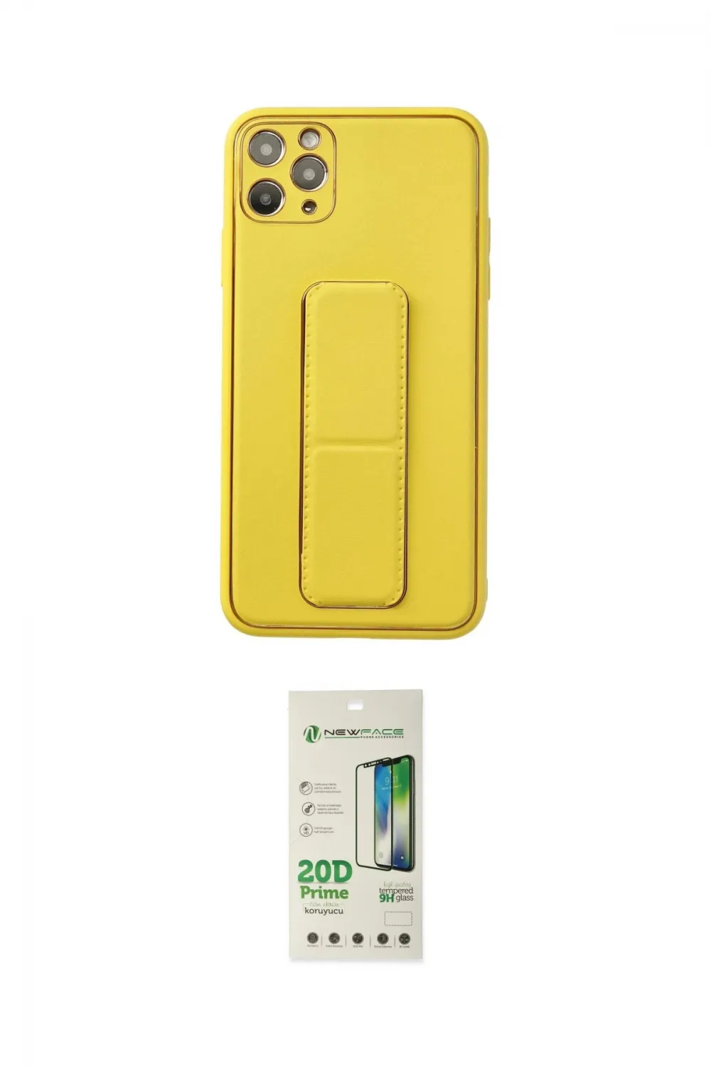 ieg™ iPhone 11 Pro Max Kılıf Akış Doku - Siyah 20D Premium Cam Ekran Koruyucu